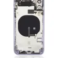 Back Housing W/ Small Components Pre-Installed For iPhone 11 (No Logo) (Aftermarket Plus) (Purple)