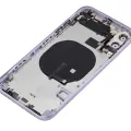 Back Housing W/ Small Components Pre-Installed For iPhone 11 (No Logo) (Aftermarket Plus) (Purple)