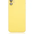 Back Housing W/ Small Components Pre-Installed For iPhone 11 (No Logo) (Aftermarket Plus) (Yellow)