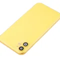 Back Housing W/ Small Components Pre-Installed For iPhone 11 (No Logo) (Aftermarket Plus) (Yellow)