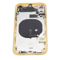 Back Housing W/ Small Components Pre-Installed For iPhone 11 (No Logo) (Aftermarket Plus) (Yellow)
