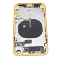 Back Housing W/ Small Components Pre-Installed For iPhone 11 (No Logo) (Aftermarket Plus) (Yellow)