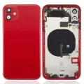 Back Housing W/ Small Components Pre-Installed For iPhone 11 (No Logo) (Aftermarket Plus) (Red)