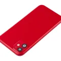 Back Housing W/ Small Components Pre-Installed For iPhone 11 (No Logo) (Aftermarket Plus) (Red)