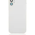 Back Housing W/ Small Components Pre-Installed For iPhone 11 (No Logo) (Aftermarket Plus) (White)