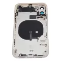 Back Housing W/ Small Components Pre-Installed For iPhone 11 (No Logo) (Aftermarket Plus) (White)