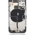 Back Housing W/ Small Components Pre-Installed For iPhone 11 Pro (No Logo) (Aftermarket Plus) (Space Gray)