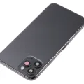 Back Housing W/ Small Components Pre-Installed For iPhone 11 Pro (No Logo) (Aftermarket Plus) (Space Gray)