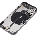 Back Housing W/ Small Components Pre-Installed For iPhone 11 Pro (No Logo) (Aftermarket Plus) (Space Gray)