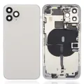 Back Housing W/ Small Components Pre-Installed For iPhone 11 Pro (No Logo) (Aftermarket Plus) (Silver)