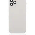 Back Housing W/ Small Components Pre-Installed For iPhone 11 Pro (No Logo) (Aftermarket Plus) (Silver)
