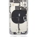 Back Housing W/ Small Components Pre-Installed For iPhone 11 Pro (No Logo) (Aftermarket Plus) (Silver)