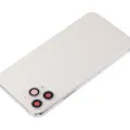 Back Housing W/ Small Components Pre-Installed For iPhone 11 Pro (No Logo) (Aftermarket Plus) (Silver)