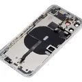 Back Housing W/ Small Components Pre-Installed For iPhone 11 Pro (No Logo) (Aftermarket Plus) (Silver)