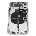 Back Housing W/ Small Components Pre-Installed For iPhone 11 Pro (No Logo) (Aftermarket Plus) (Silver)