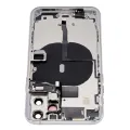 Back Housing W/ Small Components Pre-Installed For iPhone 11 Pro (No Logo) (Aftermarket Plus) (Silver)