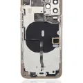Back Housing W/ Small Components Pre-Installed For iPhone 11 Pro (No Logo) (Aftermarket Plus) (Gold)