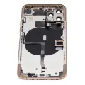Back Housing W/ Small Components Pre-Installed For iPhone 11 Pro (No Logo) (Aftermarket Plus) (Gold)