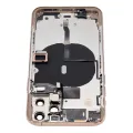 Back Housing W/ Small Components Pre-Installed For iPhone 11 Pro (No Logo) (Aftermarket Plus) (Gold)