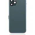 Back Housing W/ Small Components Pre-Installed For iPhone 11 Pro (No Logo) (Aftermarket Plus) (Midnight Green)