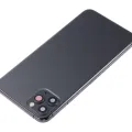 Back Housing W/ Small Components Pre-Installed For iPhone 11 Pro Max (No Logo) (Aftermarket Plus) (Space Gray)