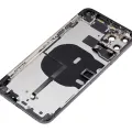 Back Housing W/ Small Components Pre-Installed For iPhone 11 Pro Max (No Logo) (Aftermarket Plus) (Space Gray)