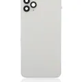 Back Housing W/ Small Components Pre-Installed For iPhone 11 Pro Max (No Logo) (Aftermarket Plus) (Silver)