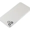 Back Housing W/ Small Components Pre-Installed For iPhone 11 Pro Max (No Logo) (Aftermarket Plus) (Silver)