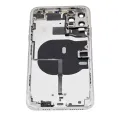 Back Housing W/ Small Components Pre-Installed For iPhone 11 Pro Max (No Logo) (Aftermarket Plus) (Silver)