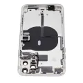 Back Housing W/ Small Components Pre-Installed For iPhone 11 Pro Max (No Logo) (Aftermarket Plus) (Silver)