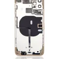 Back Housing W/ Small Components Pre-Installed For iPhone 11 Pro Max (No Logo) (Aftermarket Plus) (Gold)