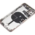 Back Housing W/ Small Components Pre-Installed For iPhone 11 Pro Max (No Logo) (Aftermarket Plus) (Gold)