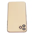 Back Housing W/ Small Components Pre-Installed For iPhone 11 Pro Max (No Logo) (Aftermarket Plus) (Gold)