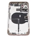 Back Housing W/ Small Components Pre-Installed For iPhone 11 Pro Max (No Logo) (Aftermarket Plus) (Gold)