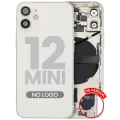 Back Housing W/ Small Parts For iPhone 12 Mini (US Version) (Aftermarket Plus) (White)