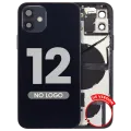 Back Housing W/ Small Parts For iPhone 12 (US Version) (Aftermarket Plus) (Black)