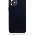 Back Housing W/ Small Parts For iPhone 12 (US Version) (Aftermarket Plus) (Black)