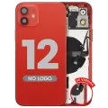 Back Housing W/ Small Parts For iPhone 12 (US Version) (Aftermarket Plus) (Red)