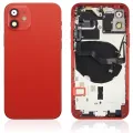 Back Housing W/ Small Parts For iPhone 12 (US Version) (Aftermarket Plus) (Red)
