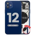 Back Housing W/ Small Parts For iPhone 12 (US Version) (Aftermarket Plus) (Blue)
