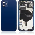 Back Housing W/ Small Parts For iPhone 12 (US Version) (Aftermarket Plus) (Blue)