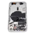 Back Housing W/ Small Parts For iPhone 12 Pro (US Version) (Aftermarket Plus) (Silver)