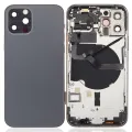 Back Housing W/ Small Parts For iPhone 12 Pro (US Version) (Aftermarket Plus) (Graphite)