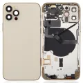 Back Housing W/ Small Parts For iPhone 12 Pro (US Version) (Aftermarket Plus) (Gold)