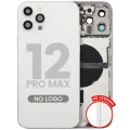 Задня кришка з малими деталями для iPhone 12 Pro Max (US Version) (Aftermarket Plus) (сріблястий)
