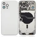 Задня кришка з малими деталями для iPhone 12 Pro Max (US Version) (Aftermarket Plus) (сріблястий)