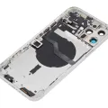 Задня кришка з малими деталями для iPhone 12 Pro Max (US Version) (Aftermarket Plus) (сріблястий)