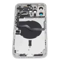 Задня кришка з малими деталями для iPhone 12 Pro Max (US Version) (Aftermarket Plus) (сріблястий)