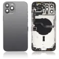 Задня кришка з малими деталями для iPhone 12 Pro Max (US Version) (Aftermarket Plus) (графітовий)