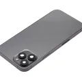 Задня кришка з малими деталями для iPhone 12 Pro Max (US Version) (Aftermarket Plus) (графітовий)